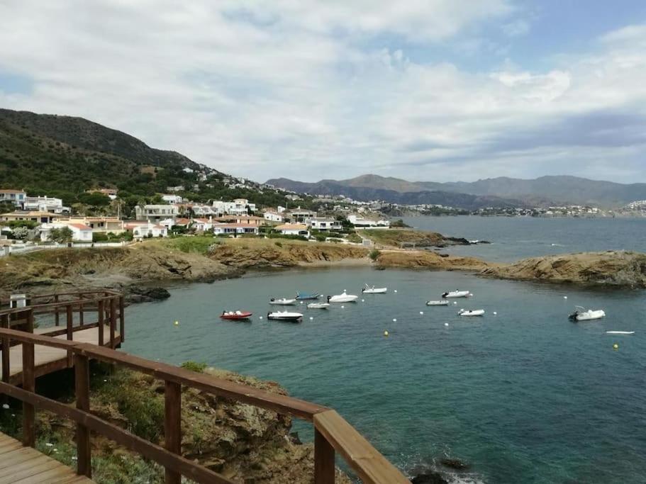 Residence Avec Piscine Face A La Mer, 1Ere Ligne Llança Exteriér fotografie